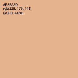 #E5B38D - Gold Sand Color Image
